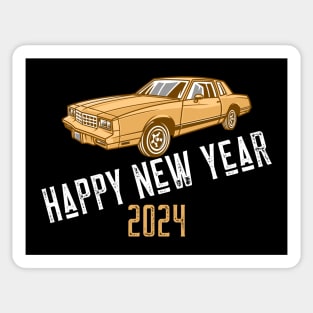 Happy New Year 2024 Cars New Years Eve Party New Year Daily Driver Sticker